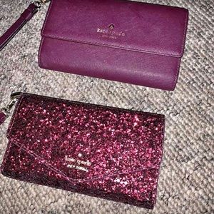 2 Authentic Kate Spade Wristlet Wallets
